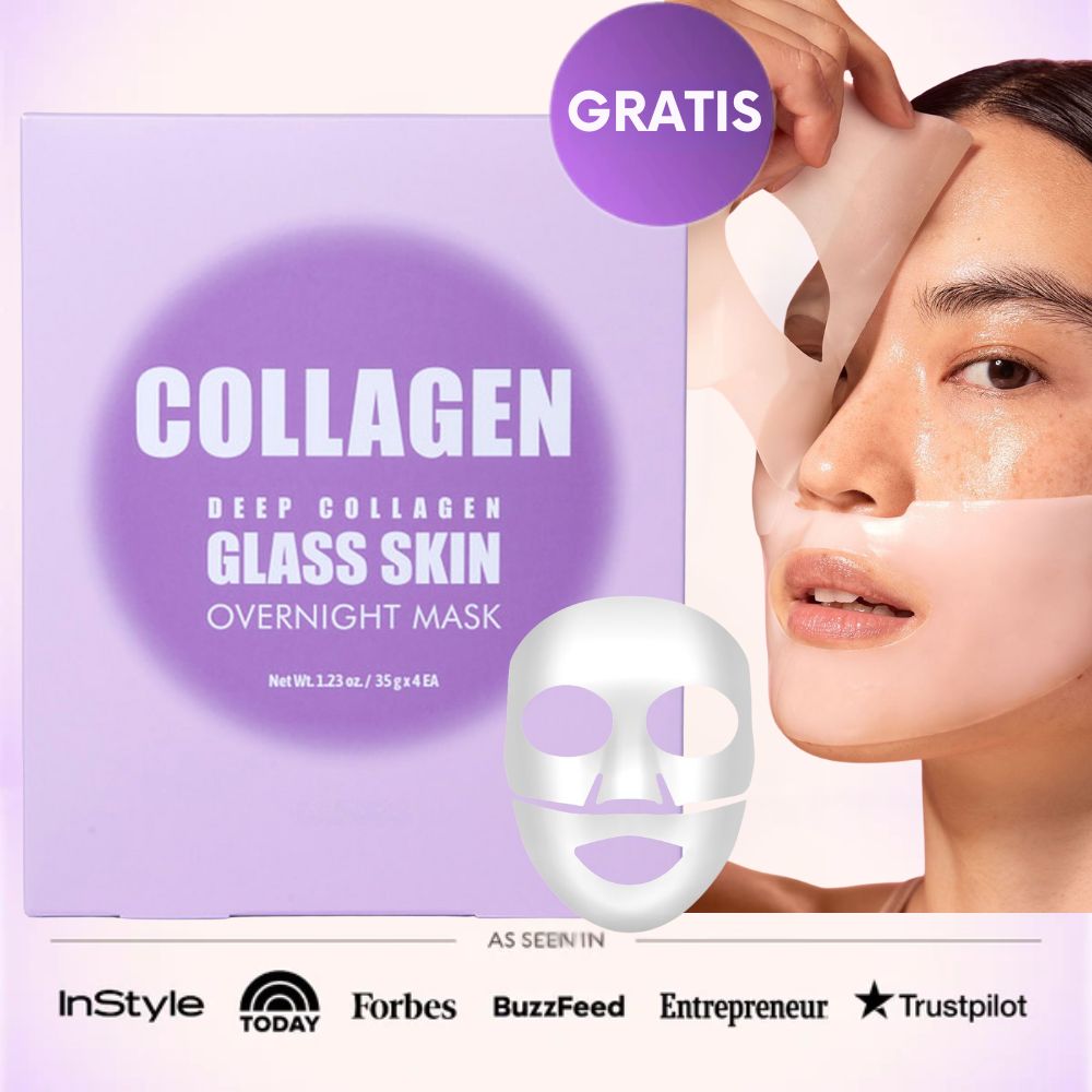 Hudvenlig Kollagen Natmaske for Strålende Hud (1 måneds forbrug)